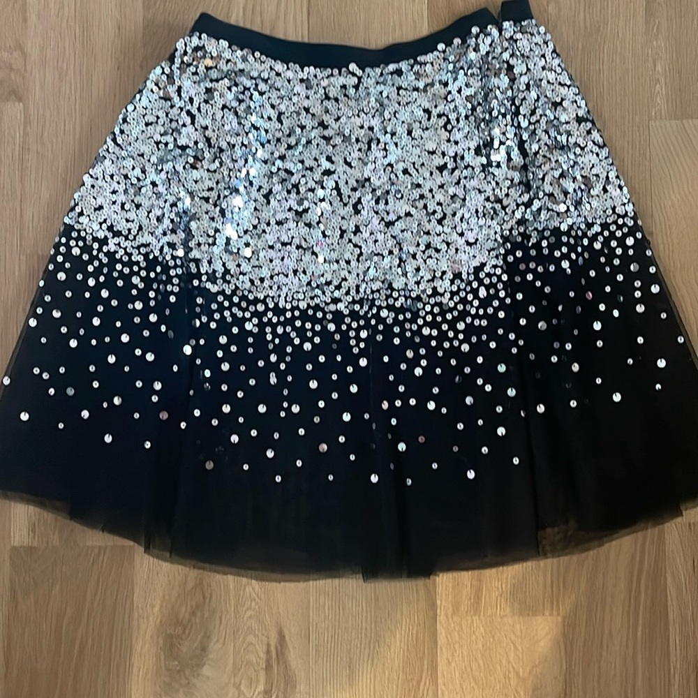 Michael Kors, black sequin tulle skirt
